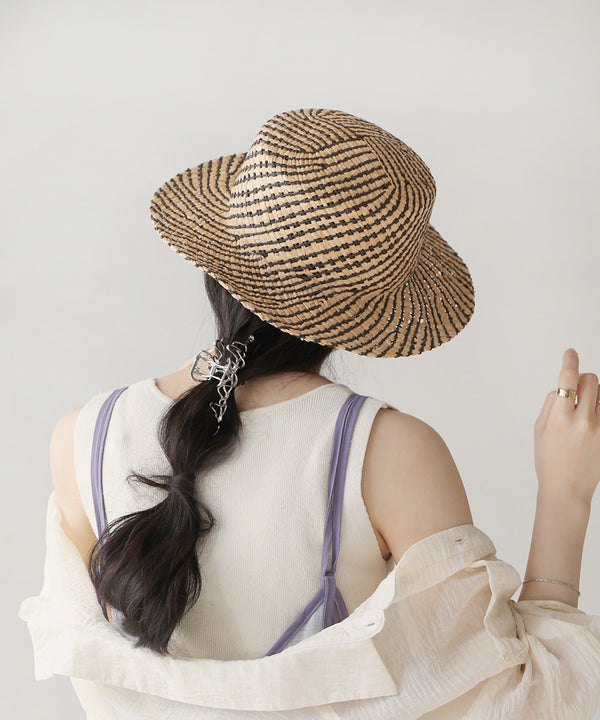 WAVE LINE STRAW HAT