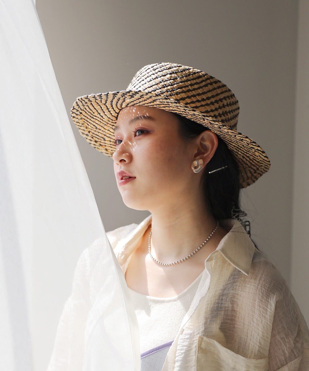 WAVE LINE STRAW HAT