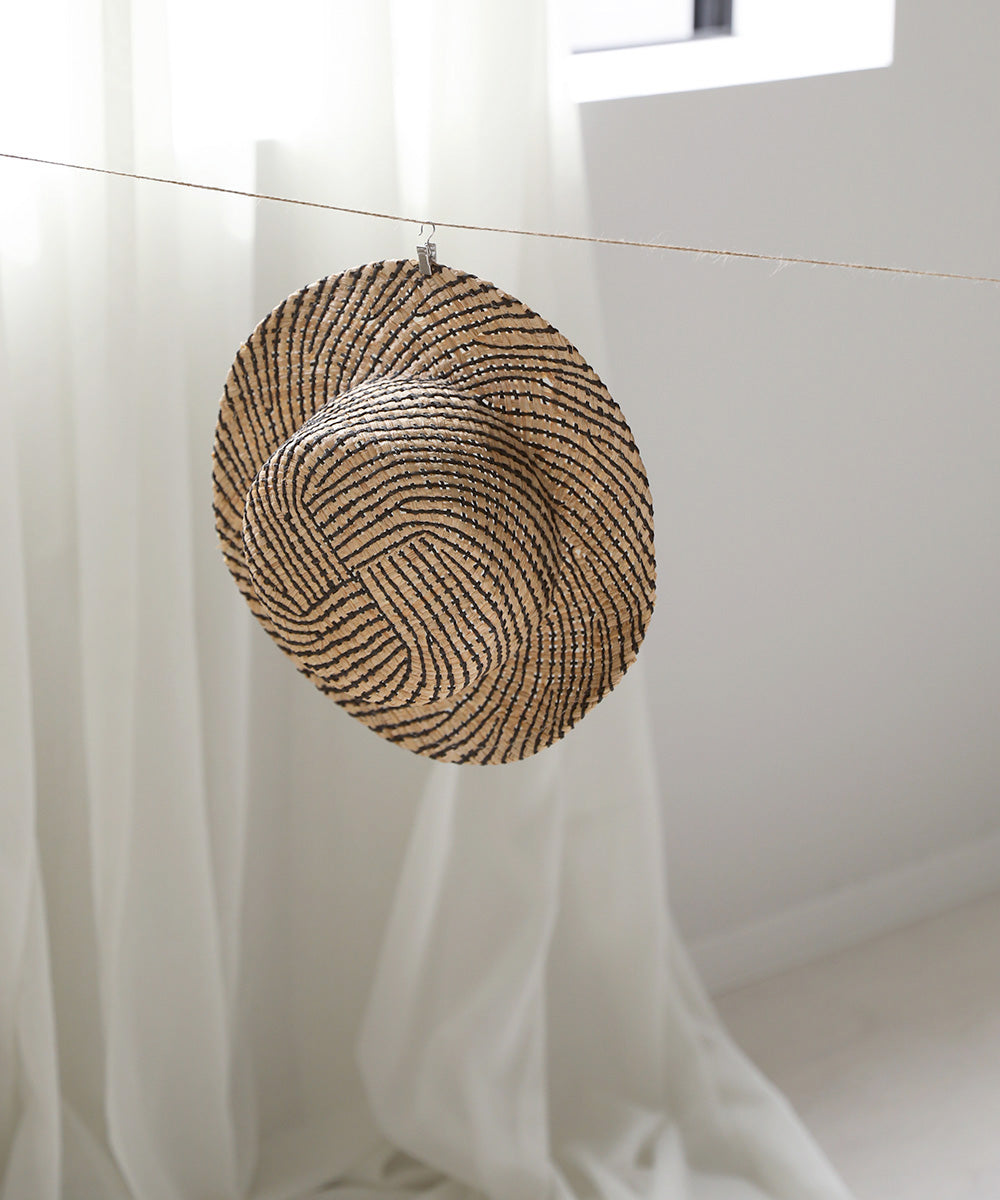 WAVE LINE STRAW HAT