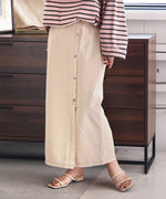 FRONT BUTTON SKIRT