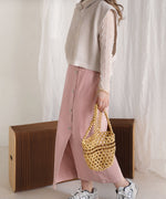 FRONT BUTTON SKIRT