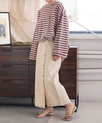 FRONT BUTTON SKIRT