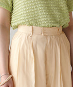 TWO-TUCK SATIN TAPERED PANTS