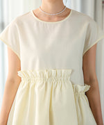 GATHERED TIERED BLOUSE