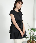 GATHERED TIERED BLOUSE