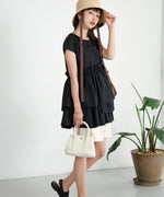 GATHERED TIERED BLOUSE