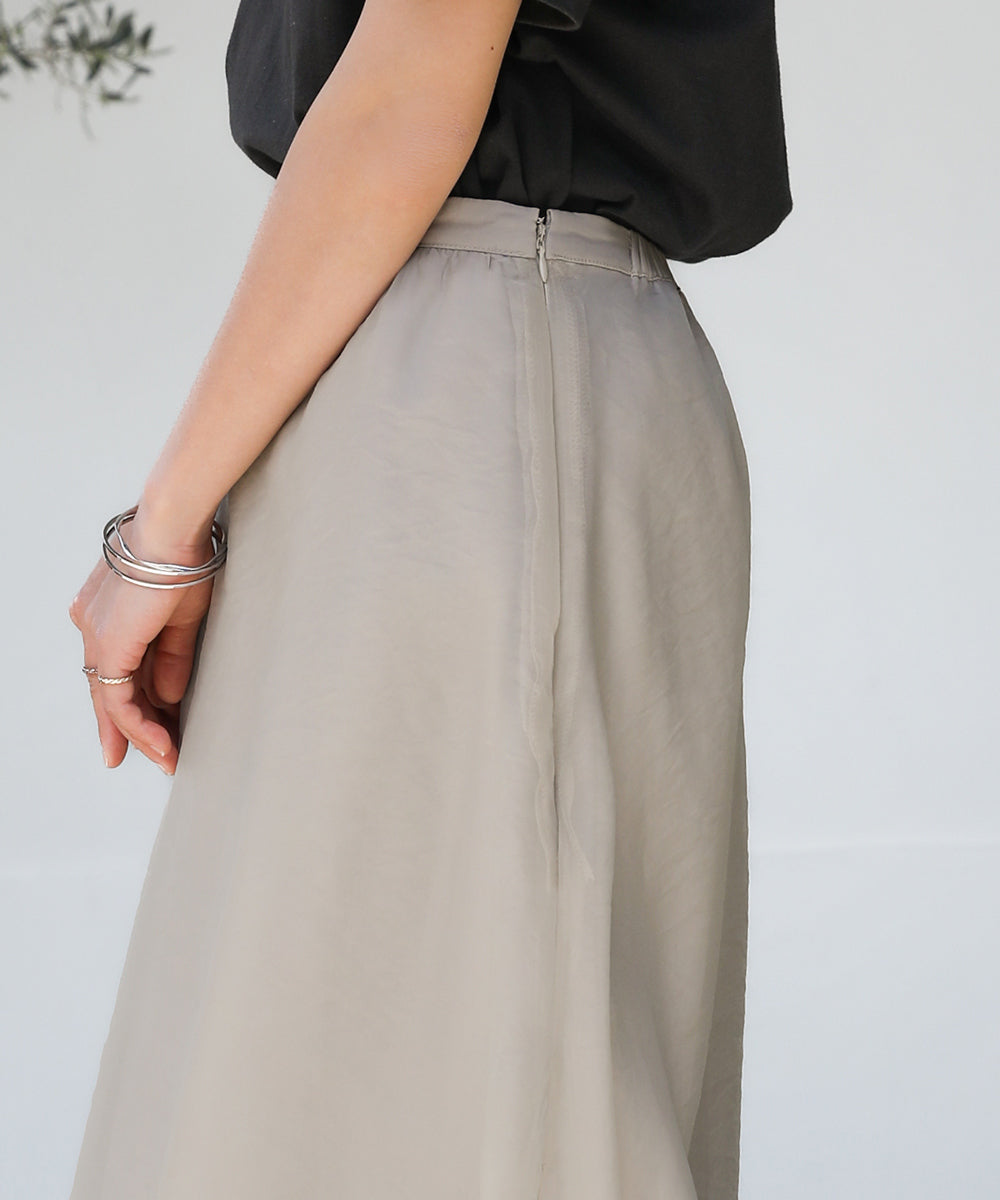 SHEER LAYERED FLARED SKIRT