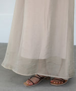 SHEER LAYERED FLARED SKIRT