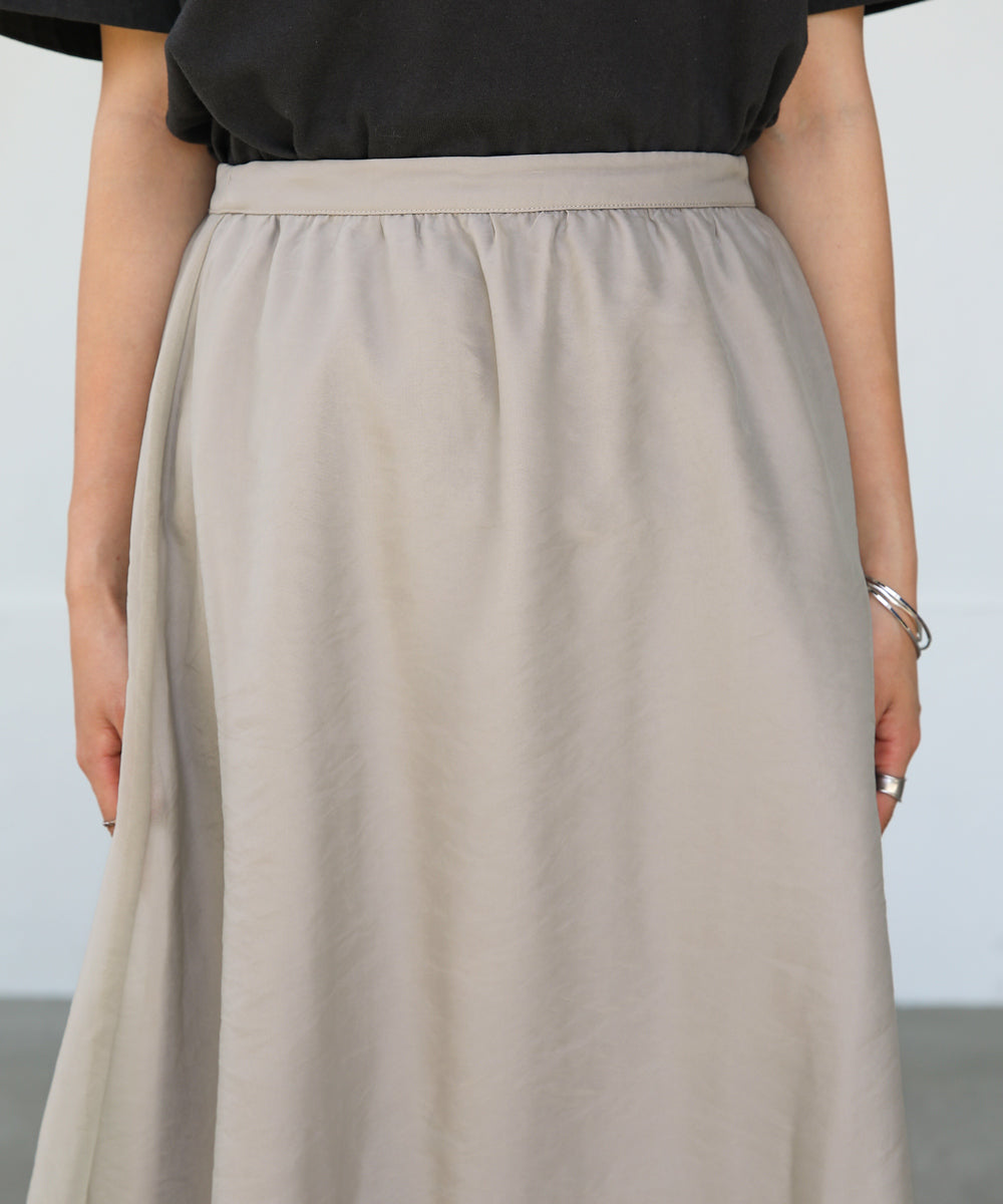 SHEER LAYERED FLARED SKIRT