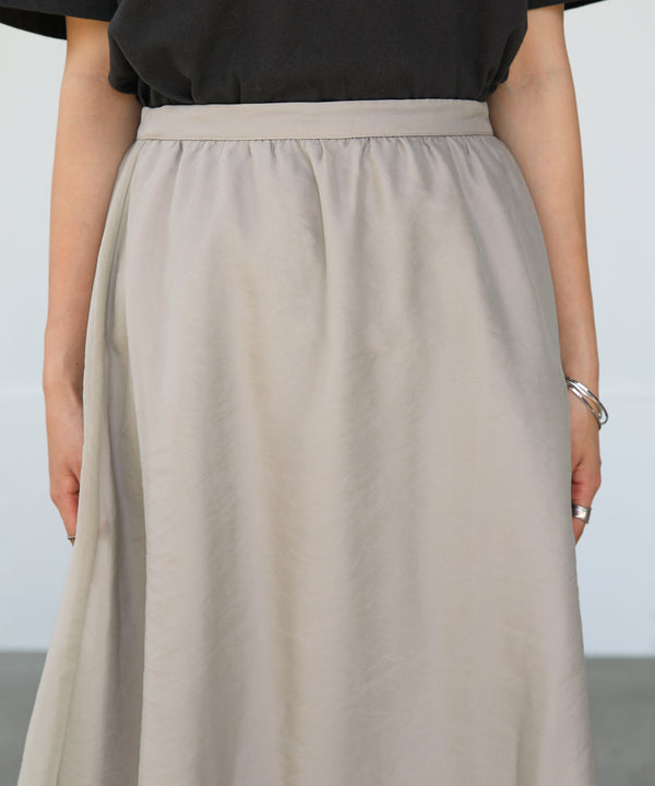 SHEER LAYERED FLARED SKIRT