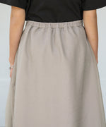 SHEER LAYERED FLARED SKIRT