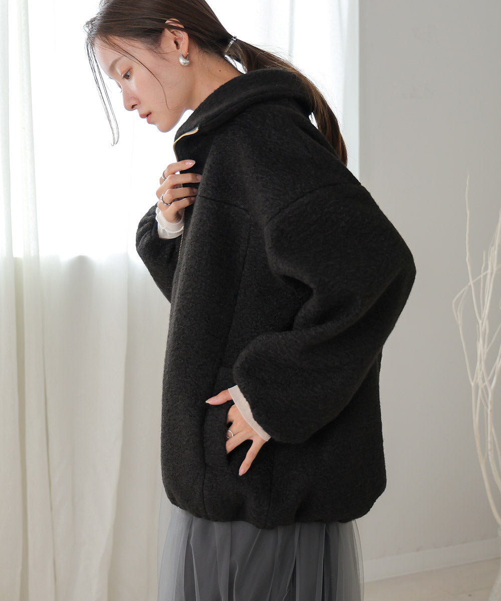 BOUCLE OVERSIZE COAT – Bab