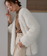 POODLE BOA CARDIGAN