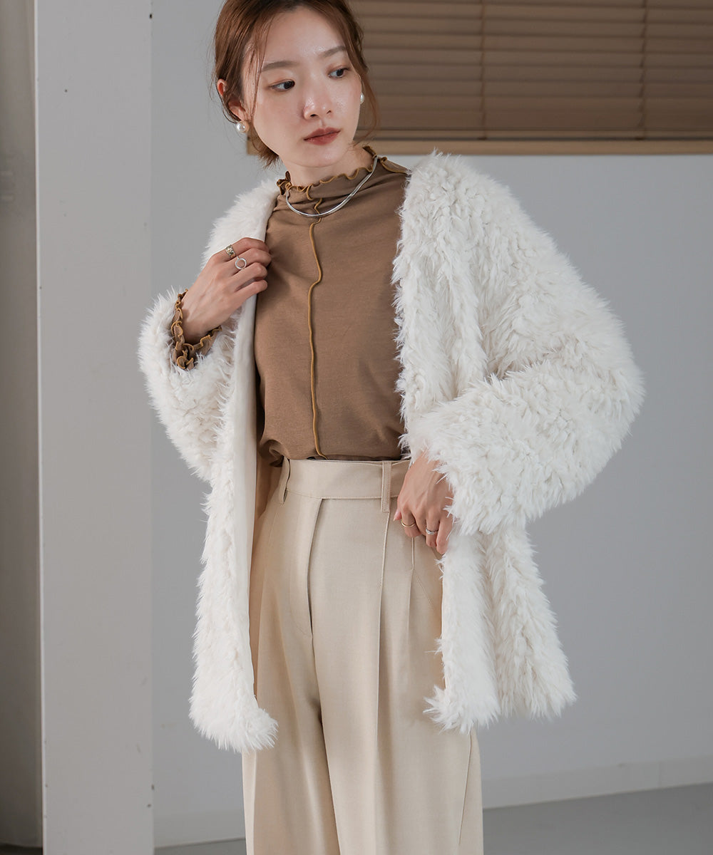 POODLE BOA CARDIGAN