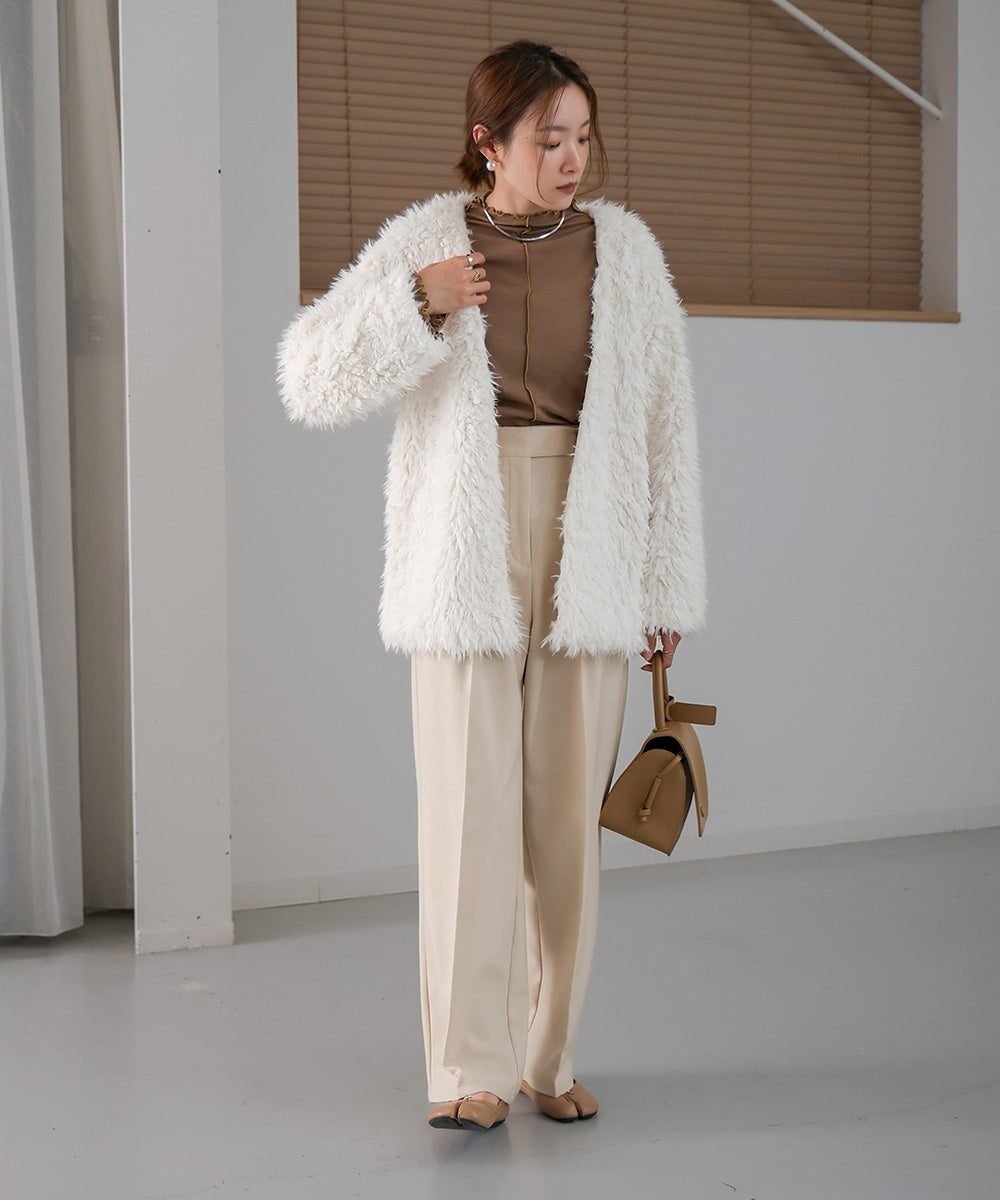 POODLE BOA CARDIGAN