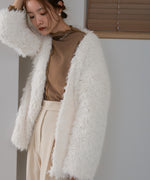 POODLE BOA CARDIGAN