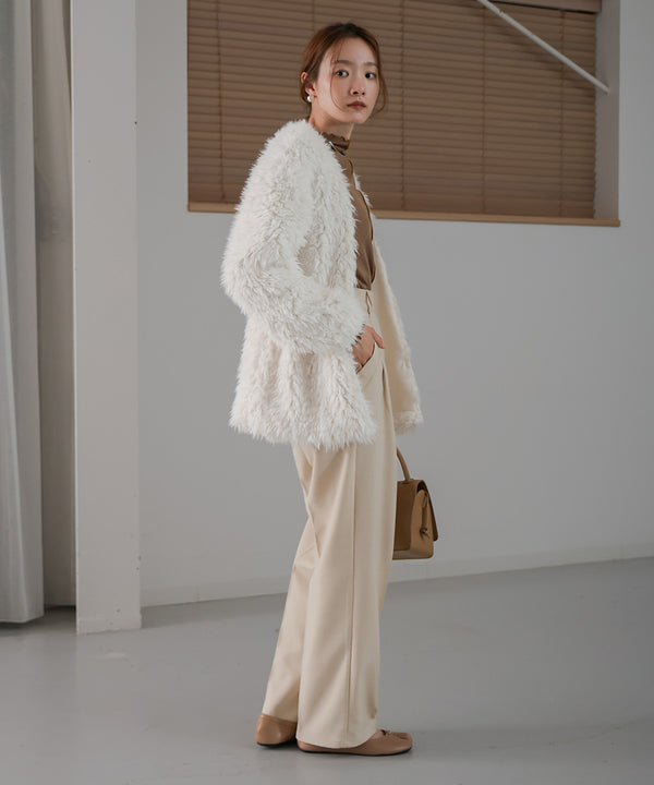 POODLE BOA CARDIGAN