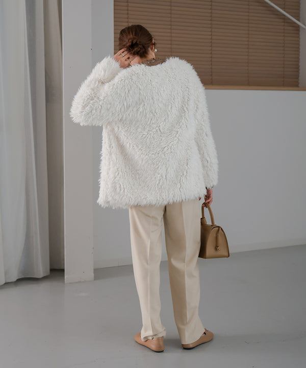 POODLE BOA CARDIGAN