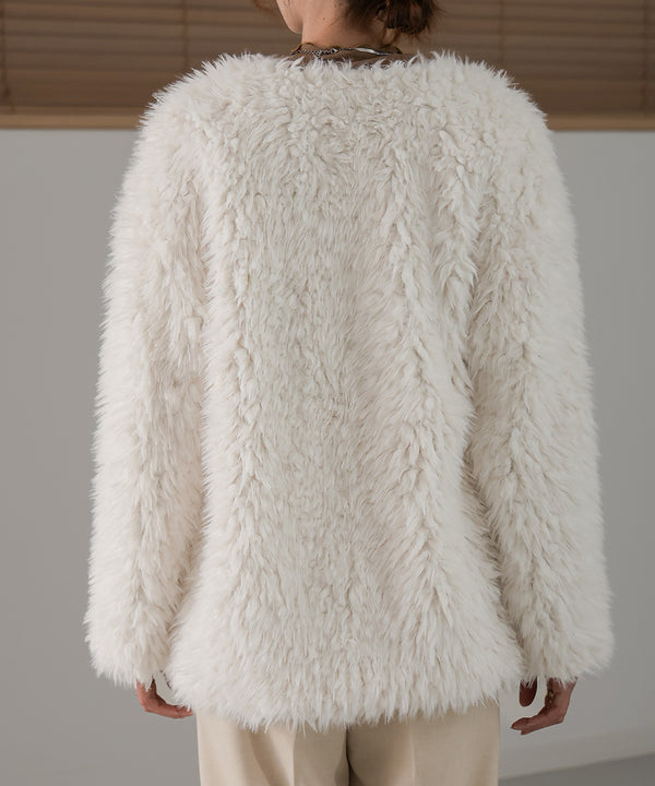 POODLE BOA CARDIGAN