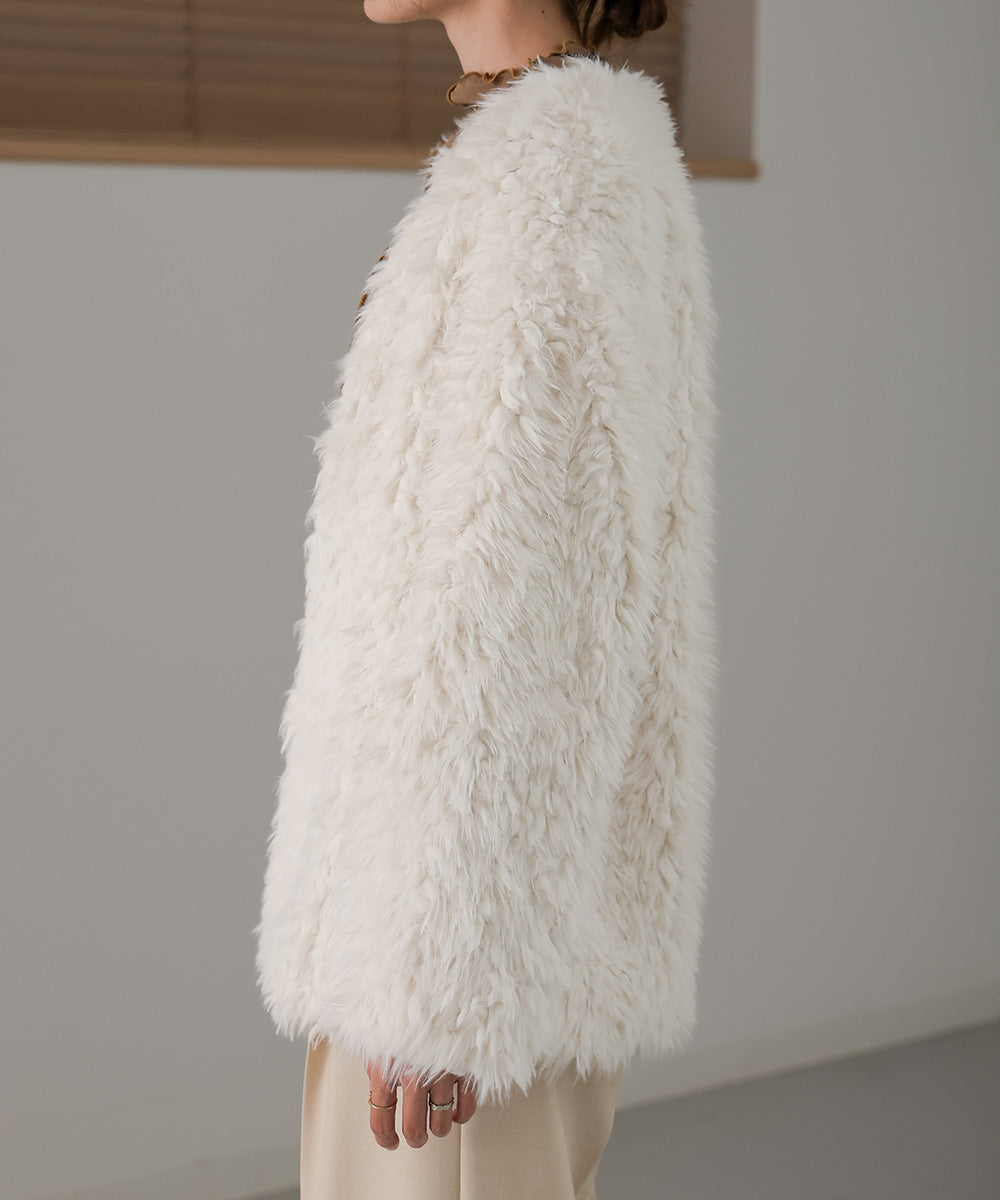 POODLE BOA CARDIGAN