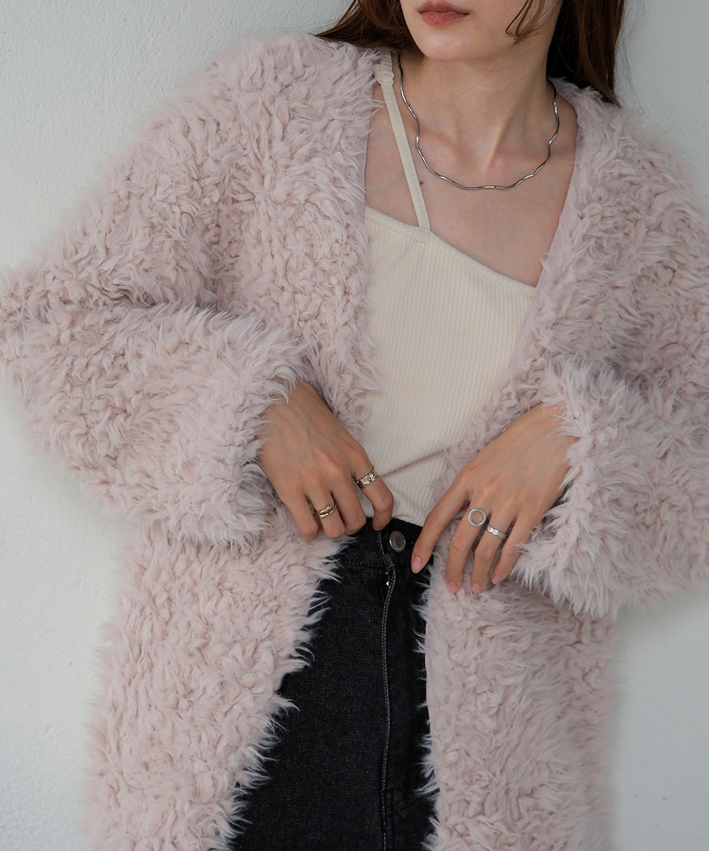 POODLE BOA CARDIGAN