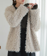 POODLE BOA CARDIGAN