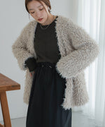 POODLE BOA CARDIGAN