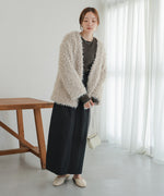 POODLE BOA CARDIGAN