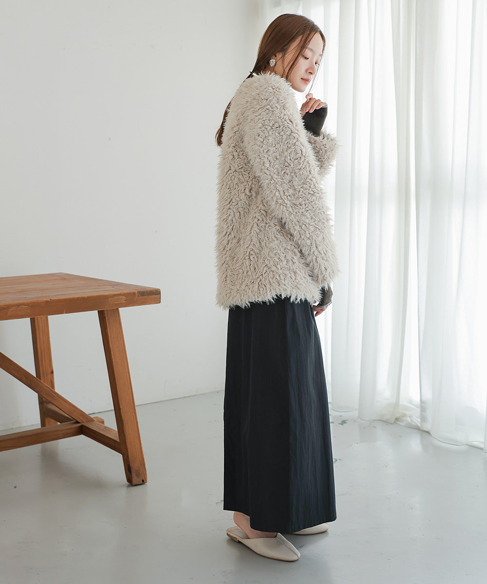 POODLE BOA CARDIGAN