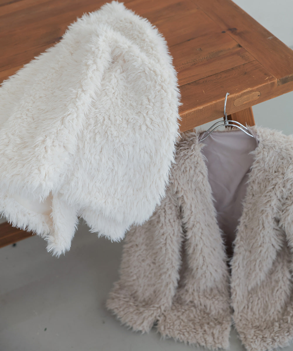 POODLE BOA CARDIGAN