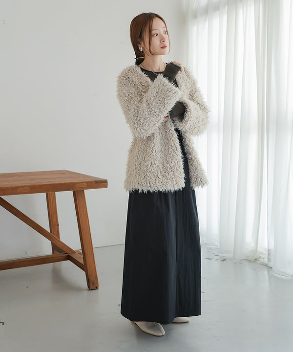 POODLE BOA CARDIGAN