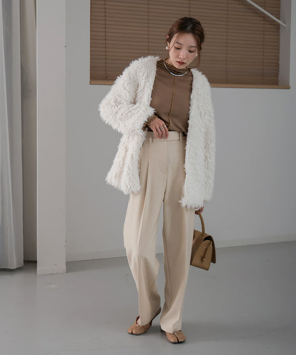 POODLE BOA CARDIGAN