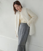 LONG POODLE ECO FUR VEST