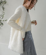 LONG POODLE ECO FUR VEST