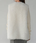 LONG POODLE ECO FUR VEST