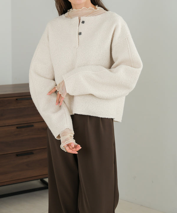 BOUCLE OVERSIZE TOPS