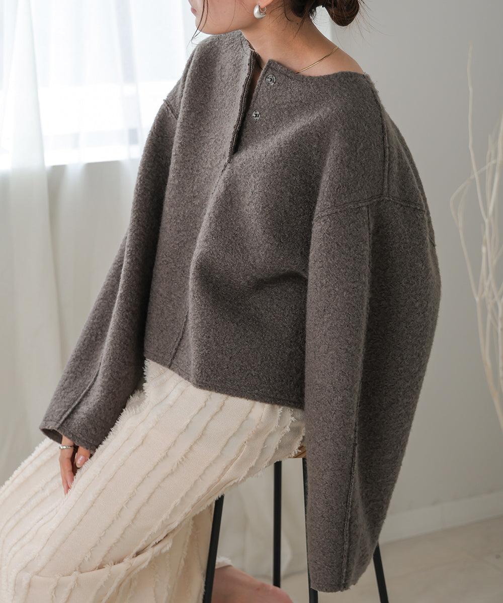 BOUCLE OVERSIZE TOPS
