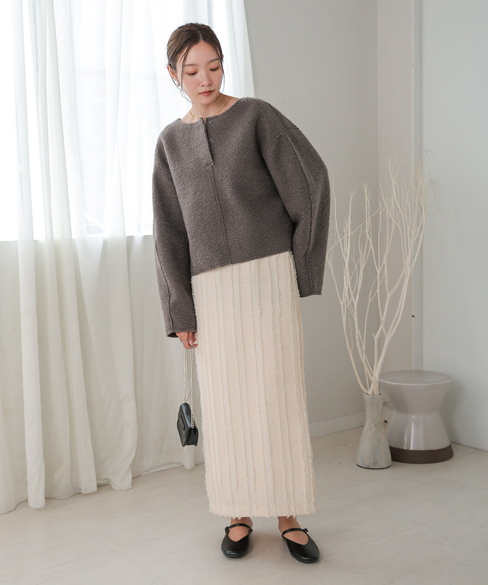 BOUCLE OVERSIZE TOPS