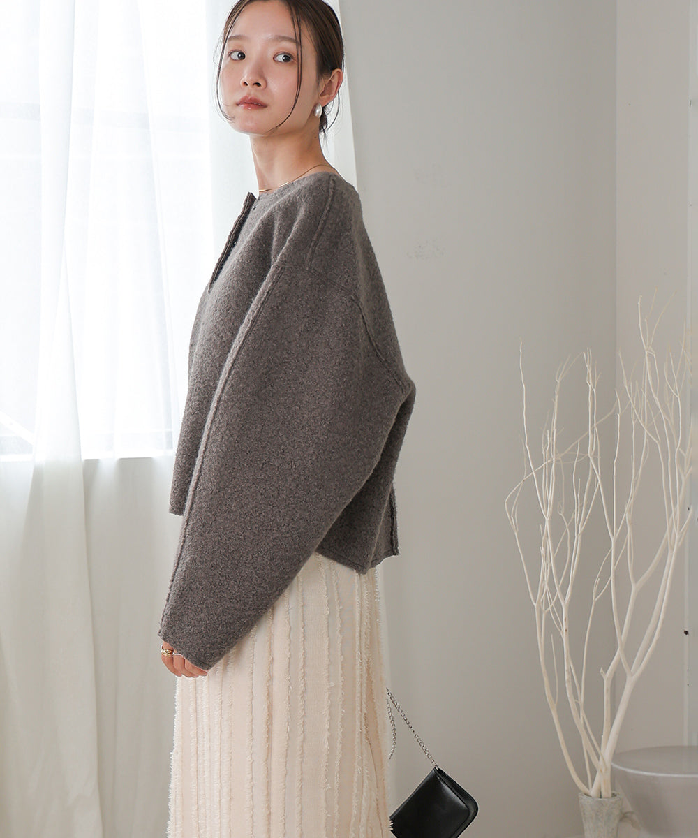 BOUCLE OVERSIZE TOPS