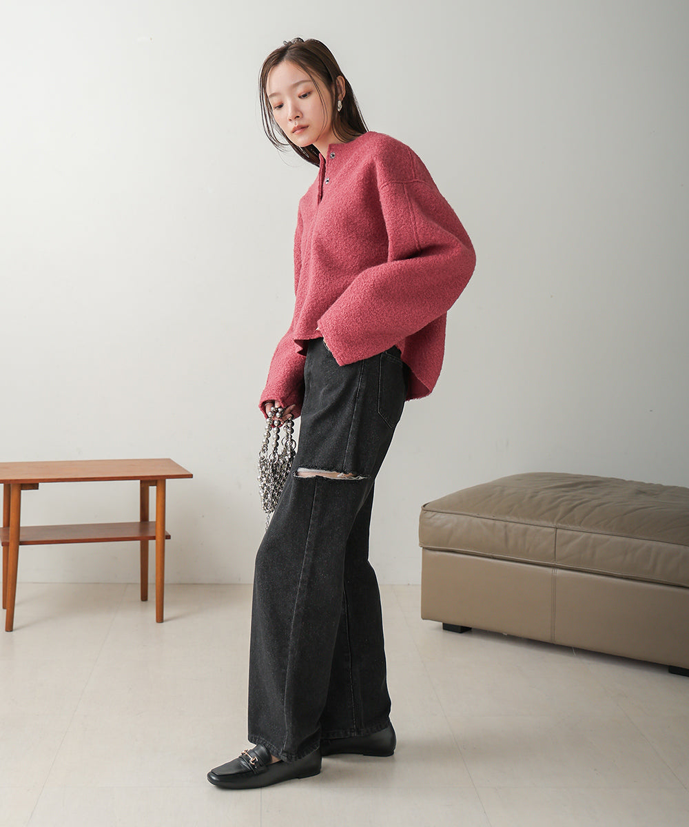 BOUCLE OVERSIZE TOPS