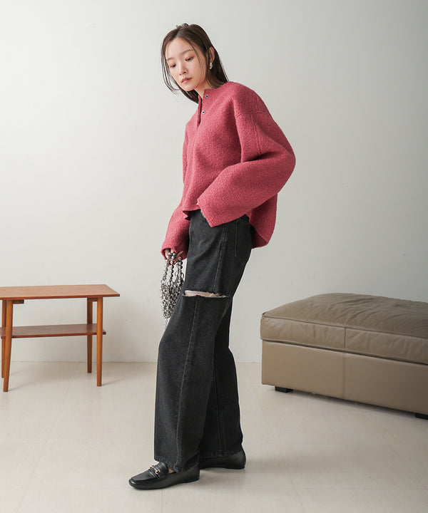 BOUCLE OVERSIZE TOPS
