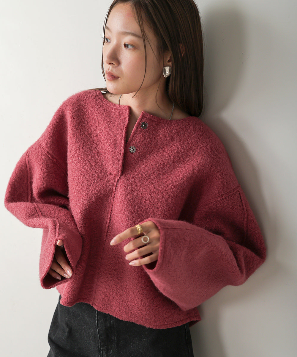 BOUCLE OVERSIZE TOPS