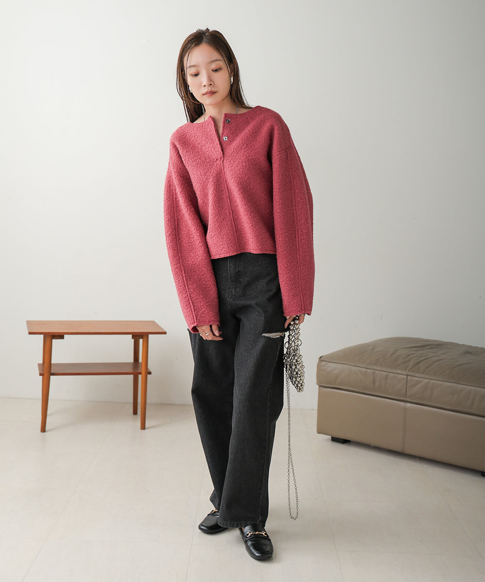 BOUCLE OVERSIZE TOPS