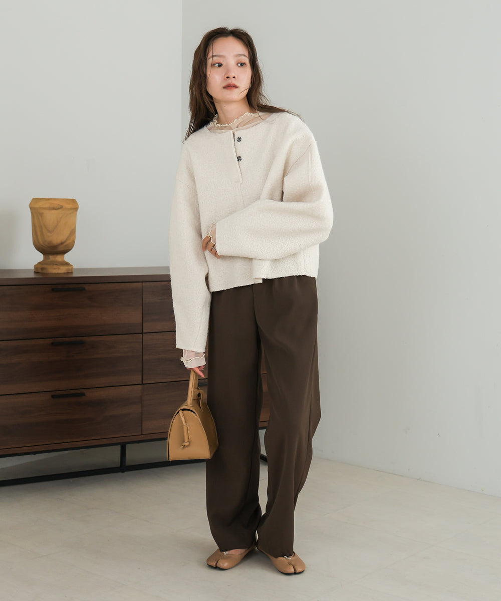 BOUCLE OVERSIZE TOPS