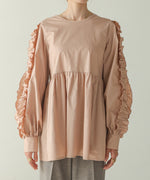 RUFFLE VOLUME SLEEVE BLOUSE