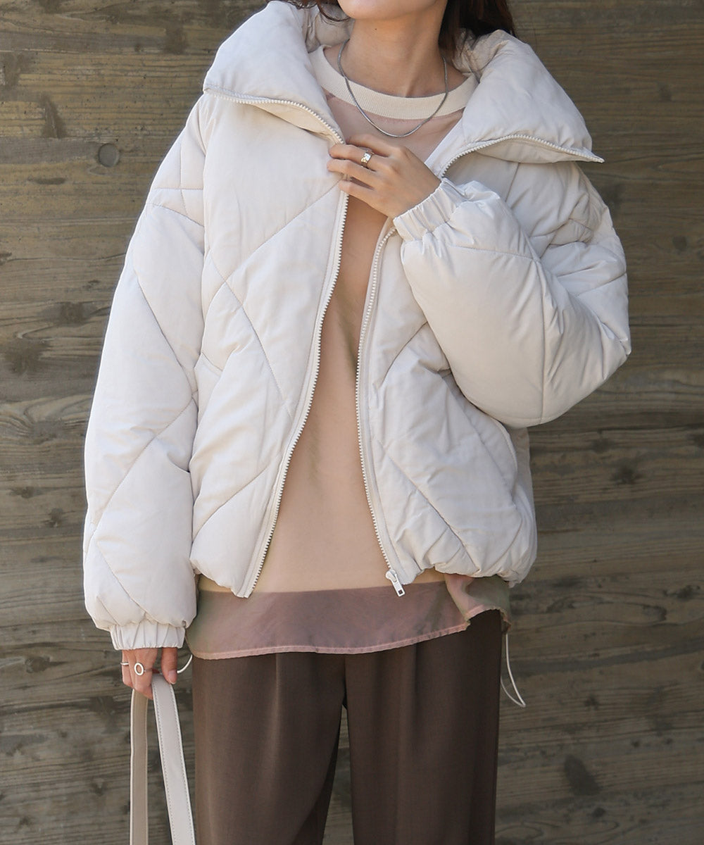 stand neck Quilted outerwear