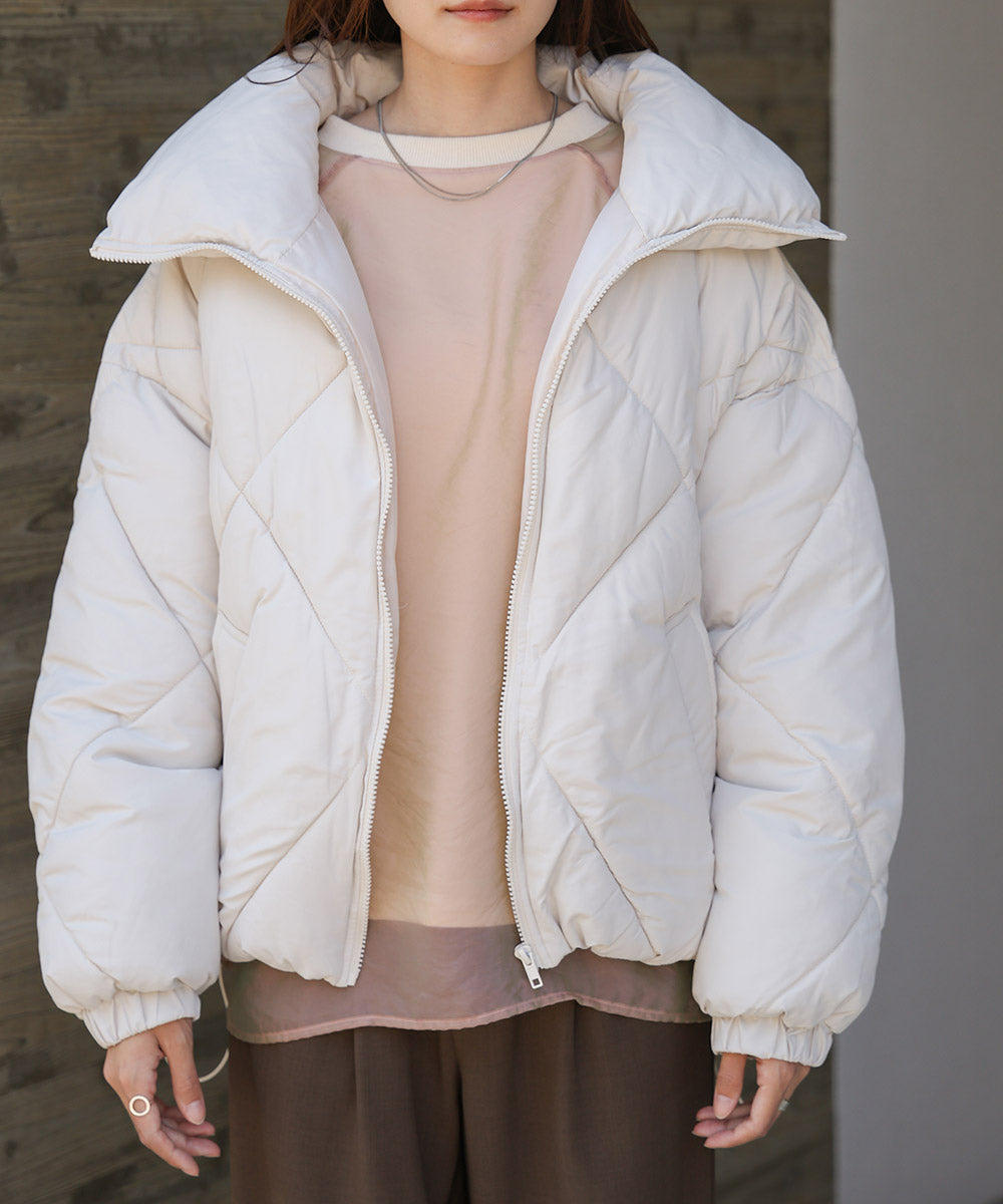 stand neck Quilted outerwear