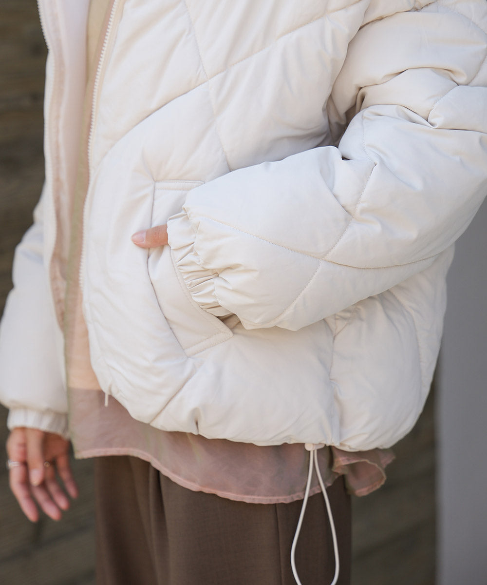 stand neck Quilted outerwear