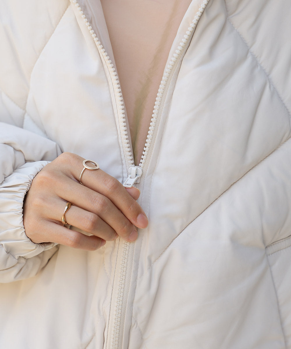 stand neck Quilted outerwear