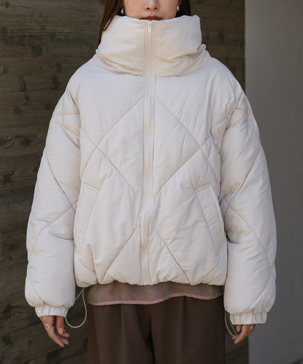 stand neck Quilted outerwear